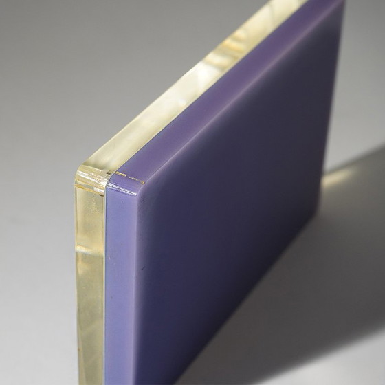 Pair of Blue and Clear Perspex Photo Frames, 1970s – Plastic, Plexiglass (photo 12 of 13)