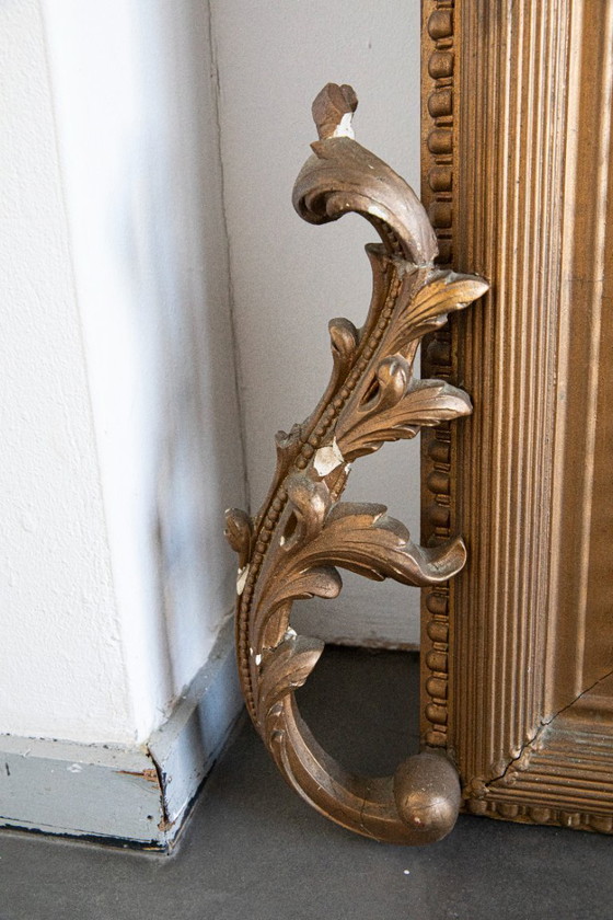 Image 1 of Franse vergulde wandspiegel