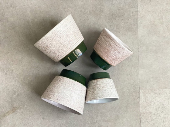 4 pots de fleurs vintage en céramique ADCO – Cache pots, Ceramic (photo 3 of 8)
