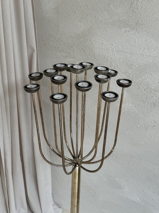 Image 1 of Lampadario a sospensione Fink Living | 15 candele | Placcato argento