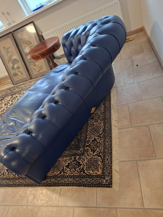 Poltrona Frau Chaise longue, Leder, Blau (Foto 2 von 6)