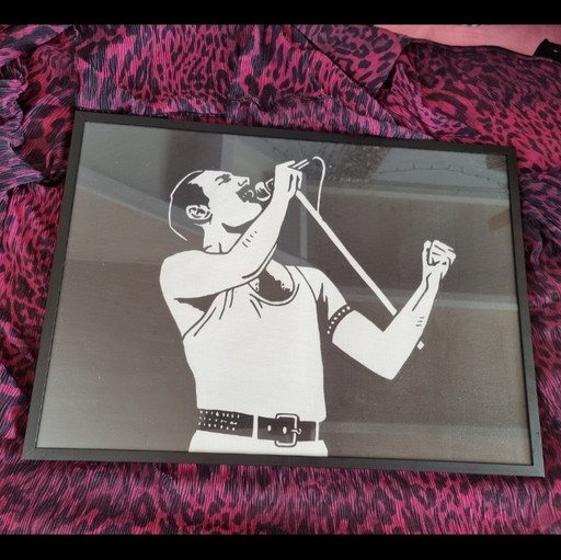 Frances Eckhardt  - A3 pop art kunstwerk  Freddie 