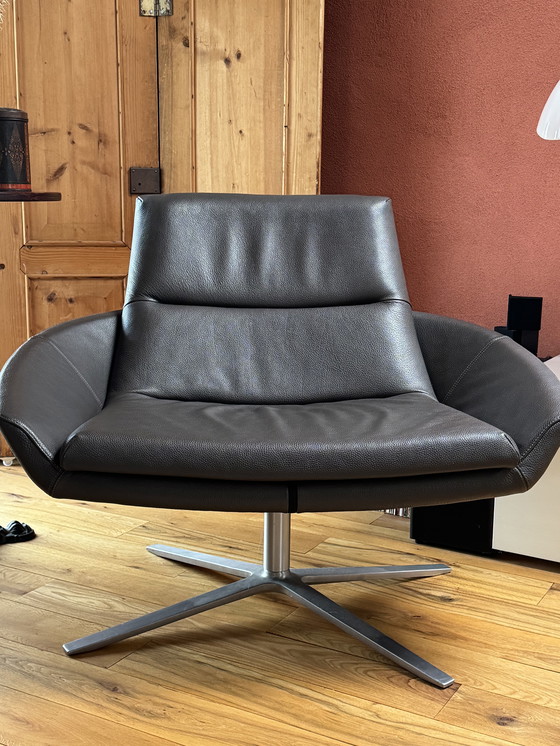 Image 1 of Montis Hugo Drehsessel aus braunem Leder