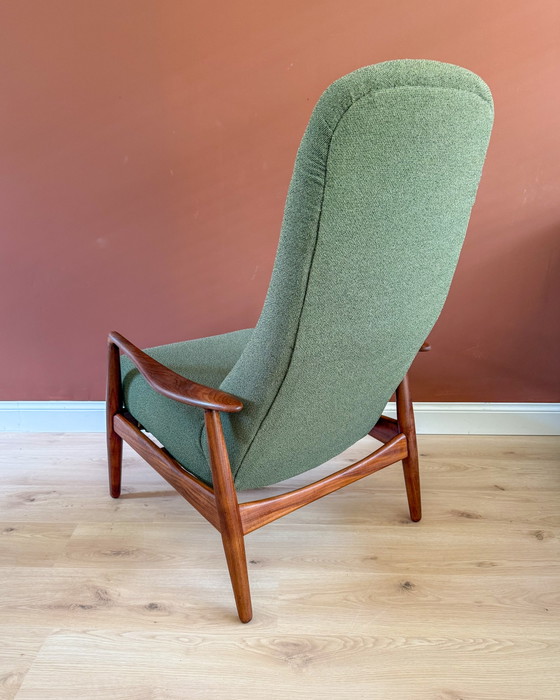 Poltrona reclinabile vintage – Poltrone, Textile, Wood (photo 11 of 14)