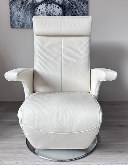 FSM Smile Design Relaxfauteuil – verstelbare relaxstoel, Chrome, Leather (photo 2 of 8)