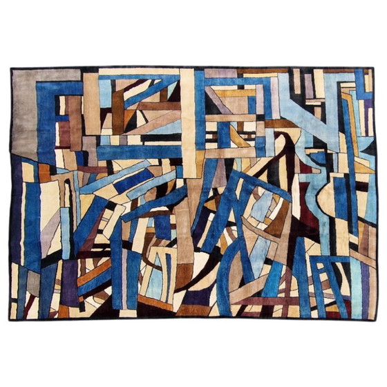Tamara de Lempicka Composition Abstract Handgeknoopt Tapijt | Hedendaags | 215 × 275 cm (85 × 108 inch) (photo 3 of 12)