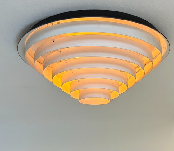 Image 1 of Lampada da parete vintage Falkenbergs, metallo bianco e nero, Svezia 1960