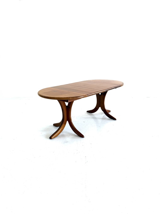 Table à manger extensible vintage, Arebbo Møbler '70 – eettafels, Wood, Metal