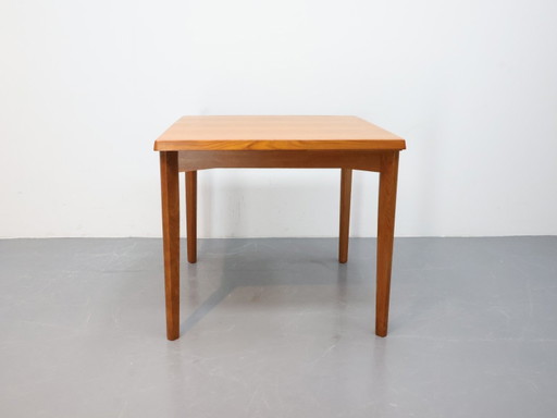 Vintage eettafel / teak / vierkant / Verlengbaar Vejle Stølefabrik Hennin Kjaernulf