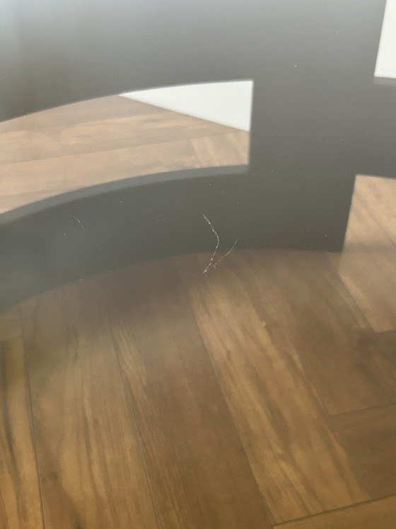 Space age black coffee table with smoked glass – Wood (photo 9 of 9)