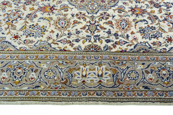 Image 1 of Kashan oosters tapijt - Handgeknoopt van fijne kurkwol - 226 x 140 cm