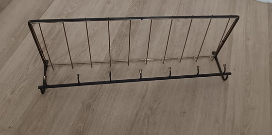 Distinctive Fifties Coat Rack – Metal, Brass (photo 2 of 10)