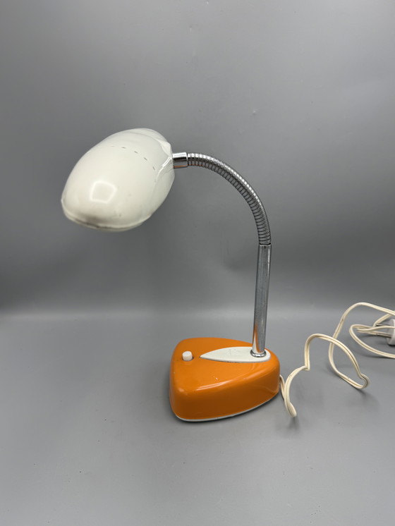 Image 1 of Zeldzame Matsushita / National tafellamp – model FS-193E – beige/oranje – 1970