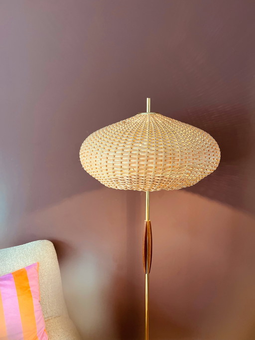 Unique! Mid - Century Japandi floor lamp