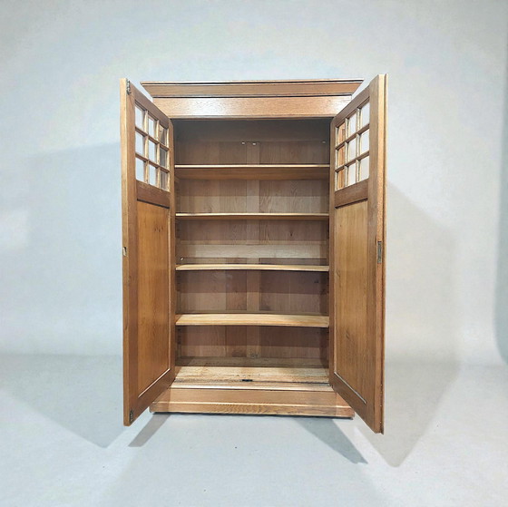 Image 1 of Antiker Art-Deco-Schrank, Amsterdamer Schulschrank