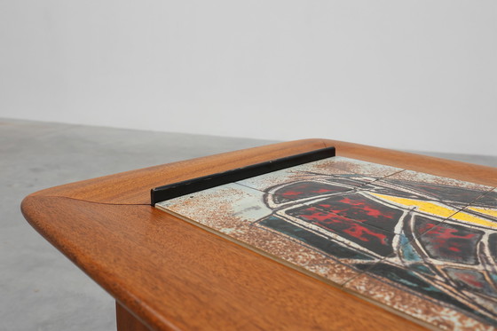 Image 1 of Coffee Table model 210, teak wood and ceramic, by Alfred Hendrickx, Belform