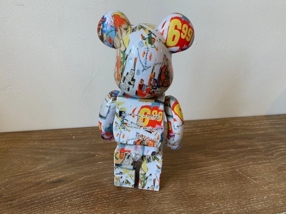 Image 1 of Bearbrick Andy Warhol x Jean-Michel Basquiat #4 400% MEDICOM Toys
