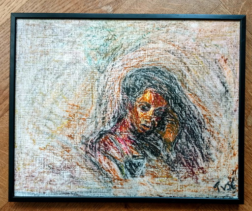 Tineke van steenbergen American Girl 30 x 24 cm