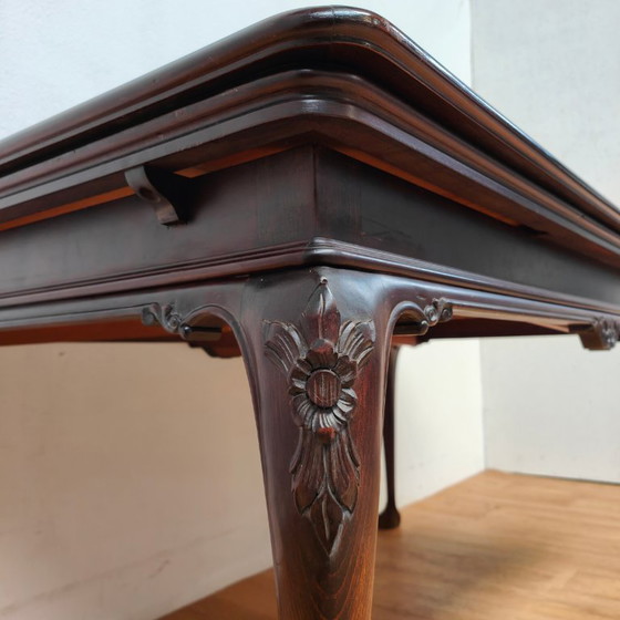 Image 1 of Vintage Chippendale country dining table extendable dining table