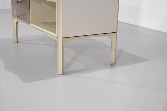 Bureau "DF2000" conçu par Raymond Loewy pour Doubinsky Frères, France 1960s. – Bureaux, Metal (photo 14 of 20)