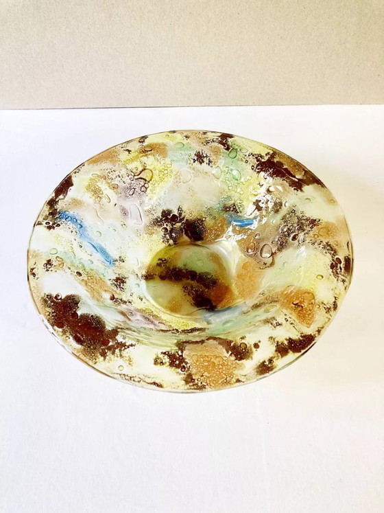 Image 1 of Salatschüssel und 6 handgefertigte Glasschüsseln