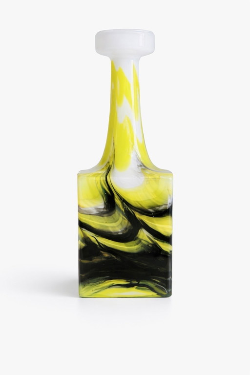 Vintage – Italian Art Glass Vase – VB Opaline Florence – Mid- Century Modern – c. 1960