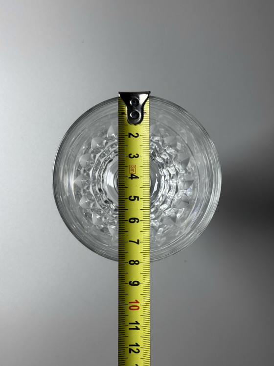 Image 1 of Set van 6 grote kristallen wijn- of waterglazen – Val Saint Lambert “Service Mery” – Art Deco