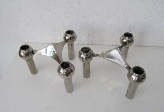 Image 1 of 2x Kerzenleuchter S22 Nagel Werner Stoff