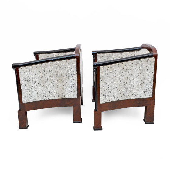 Image 1 of Fauteuils et canapé en acajou Biedermeier du XIXe siècle, Vienne, 1840