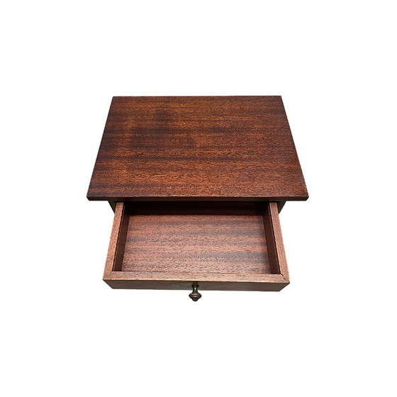 Frans Vintage Mid-Century Bijzettafeltje Met Lade, Jaren 50 – Wood (photo 4 of 7)