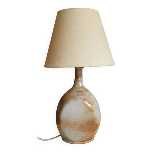 Stoneware lamp from the Marais 1960s