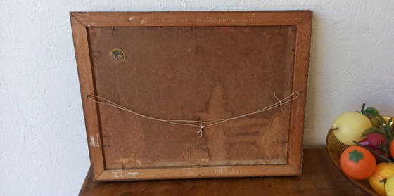 Image 1 of Old oil painting on board "Still Life".