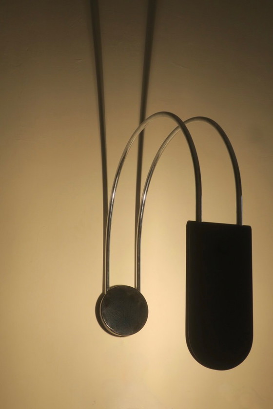 Image 1 of Mid-Century Modern boogvormige wandlamp van Bruno Gecchelin voor Skipper and Pollux, Italië, jaren 70.