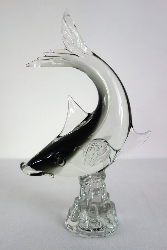 Image 1 of 2 grandi pesci in vetro di Murano di G. Campanella, Italia, anni '60