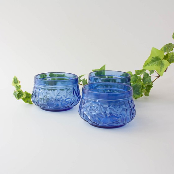 Set di 3 ciotole da dessert vintage IVIMA in vetro blu, anni '60 – Accessori da tavola, Glass (photo 2 of 14)