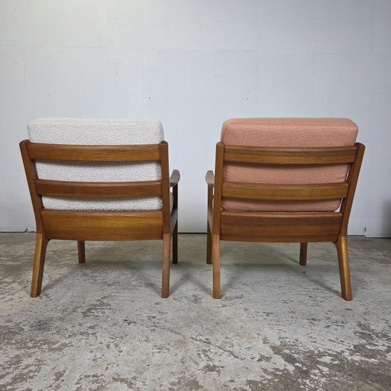 Image 1 of Deux fauteuils lounge danois vintage Ole Wanscher « Senator » des années 1960