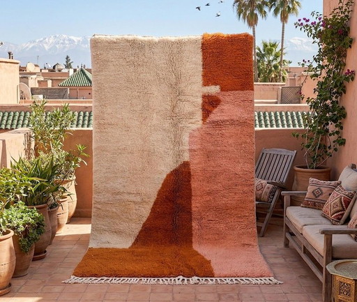 Traditioneel handgemaakt Berberkleed met kleurrijke patronen, 200x300 cm