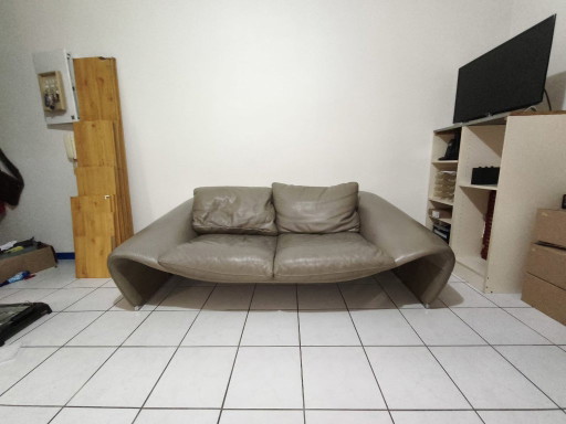 Seagull-bank van Sylvain Joly voor Chateau d'Ax, jaren 2000, grijs – banken, Leather (photo 2 of 5)