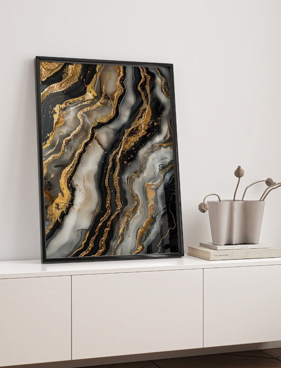 Image 1 of Acrylic Glass Artwork | 200x140 cm | Depthwave #3 (Ori, 1983)