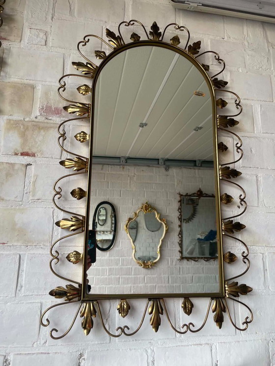 Image 1 of Vintage mirror and console - Deknudt - 60s/70s