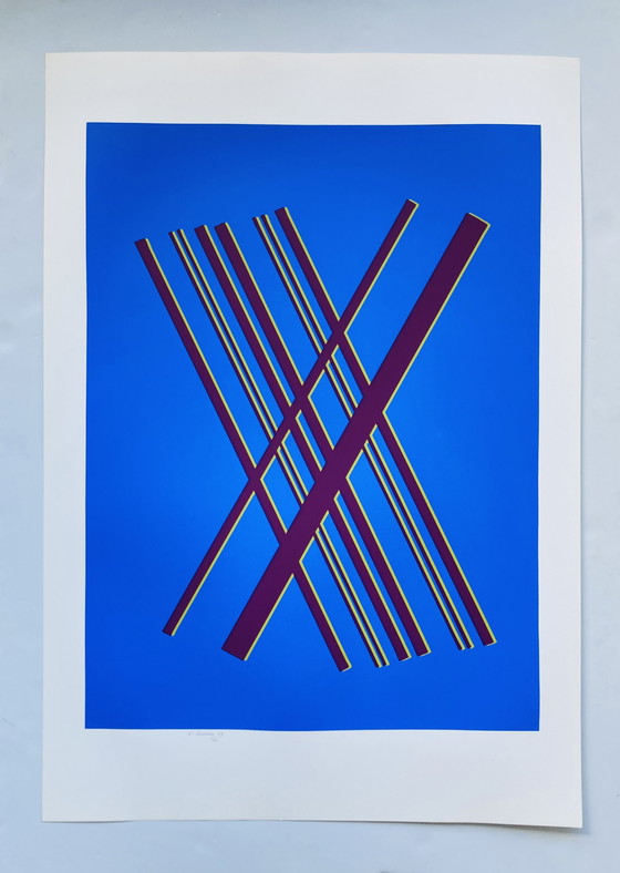 Image 1 of Willem Hussem - Vintage Screen Print - Minimalist