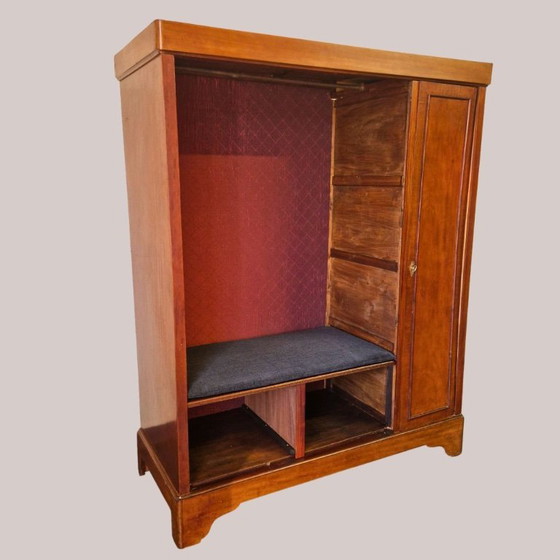 Armadio in mogano con panca – Armadi contenitori, Wood (photo 5 of 9)