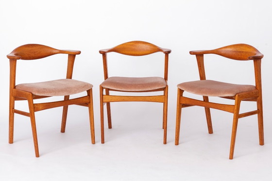 Image 1 of Set of 4 Erik Kirkegaard Chairs Model 49, Danish Mid Century Modern Teak Dining Chairs, 1960s Høng Stolefabrik
