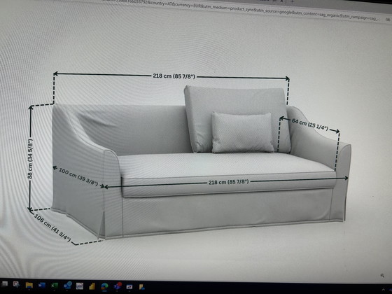 Image 1 of Grijs fluwelen 3-zitter