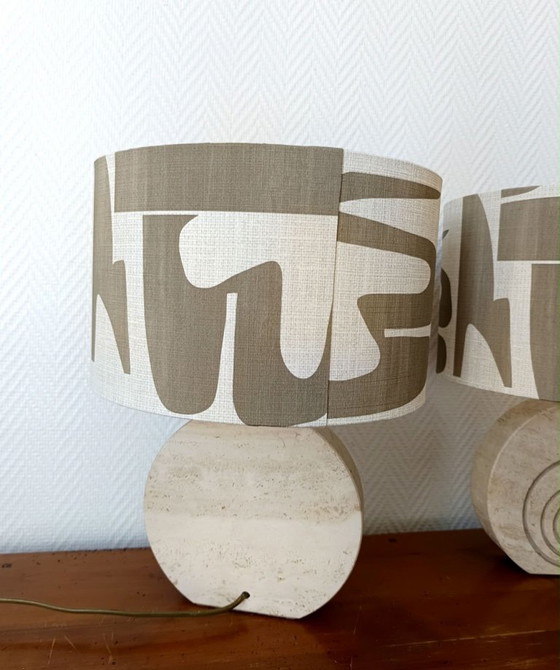 2x Travertine Lamps by Fratelli Mannelli – Table lamps (photo 10 of 14)
