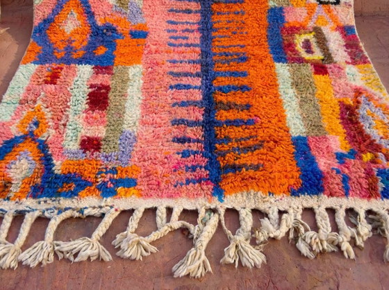 Handmade Boujad Wool Rug: Colorful Moroccan Berber Carpet – Paintings & Drawings (photo 16 of 19)