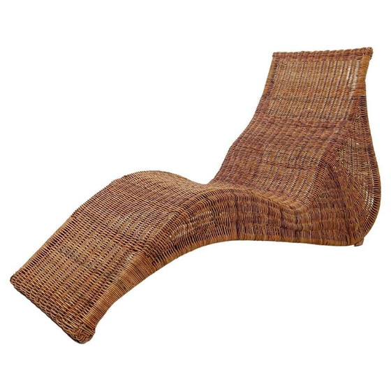 Chaise Longue by Carl Öjerstam, 1990s Design – Wicker (photo 9 of 10)