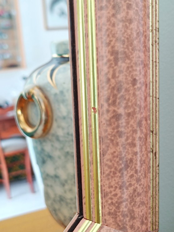 Image 1 of Achthoekige spiegel uit de jaren 70