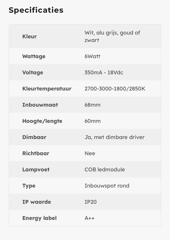 Image 1 of 3x nouveaux spots encastrés Wever & Ducré, type Deep Petit 1.0