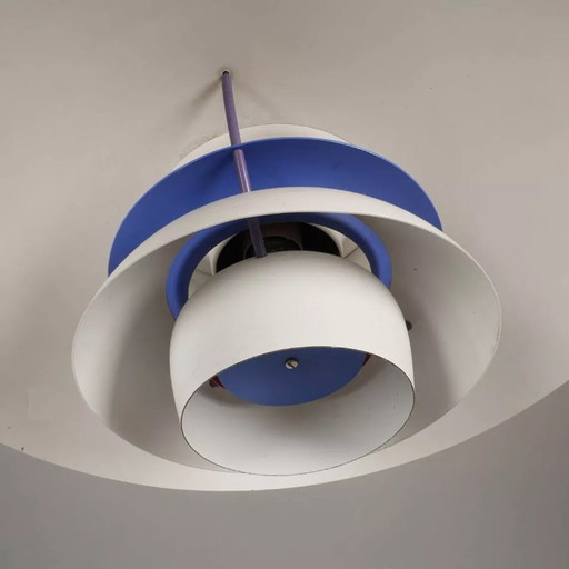 Suspension PH5 Vintage Scandinave blanche Poul Henningsen années 80